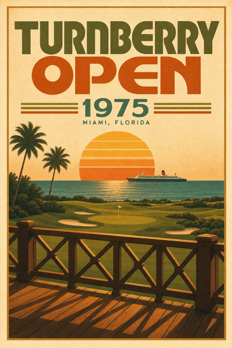 Turnberry Open 1975 poster