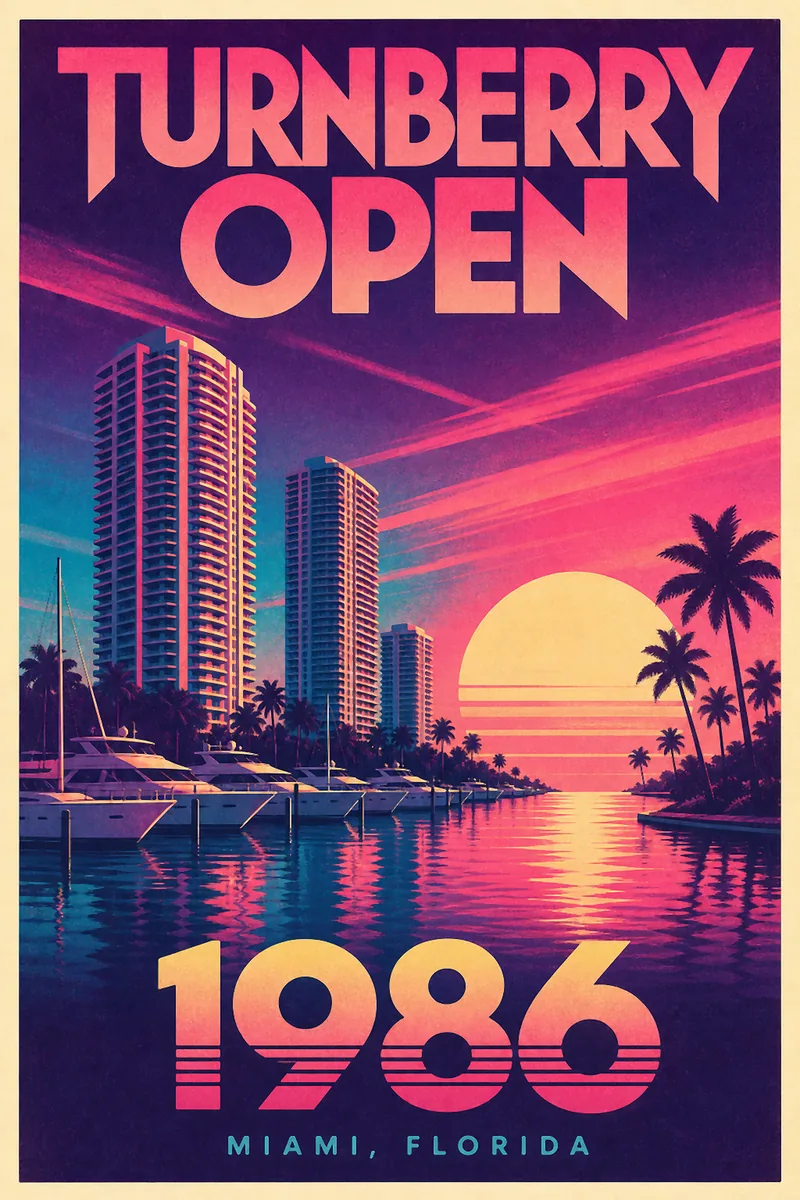 Turnberry Open 1986 poster
