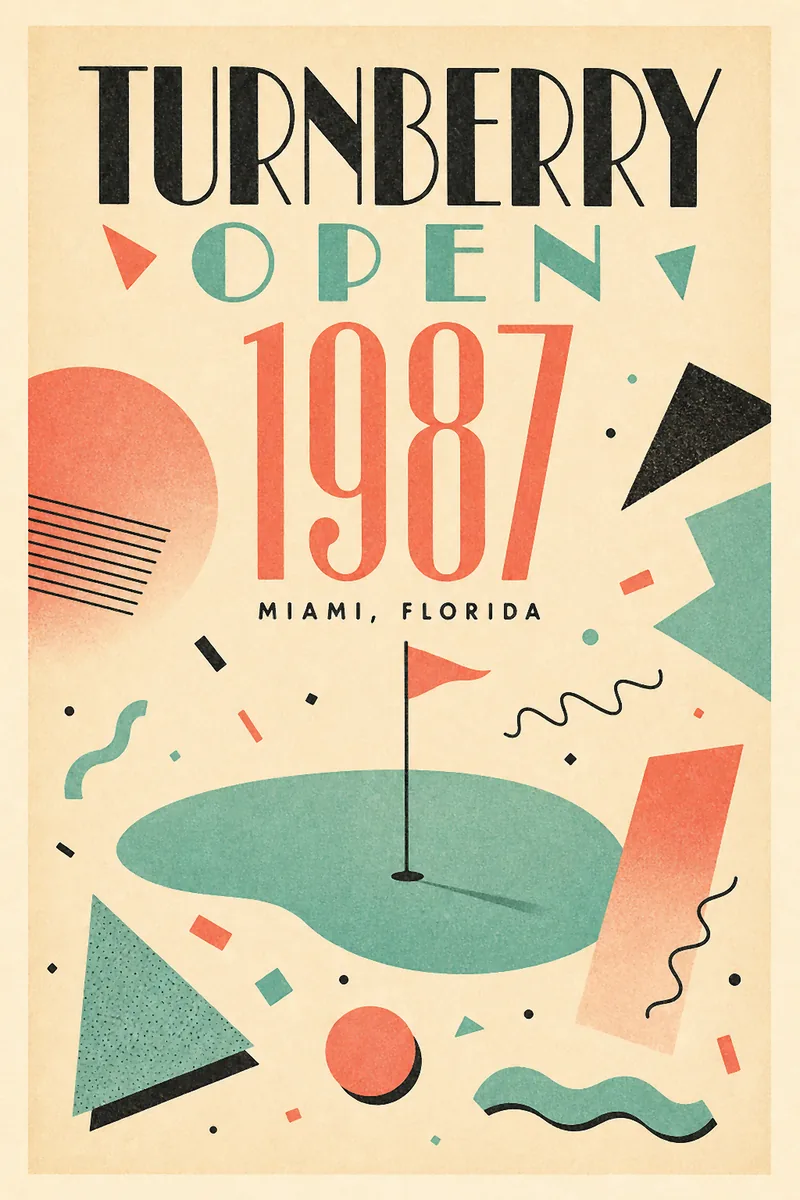 Turnberry Open 1987 poster
