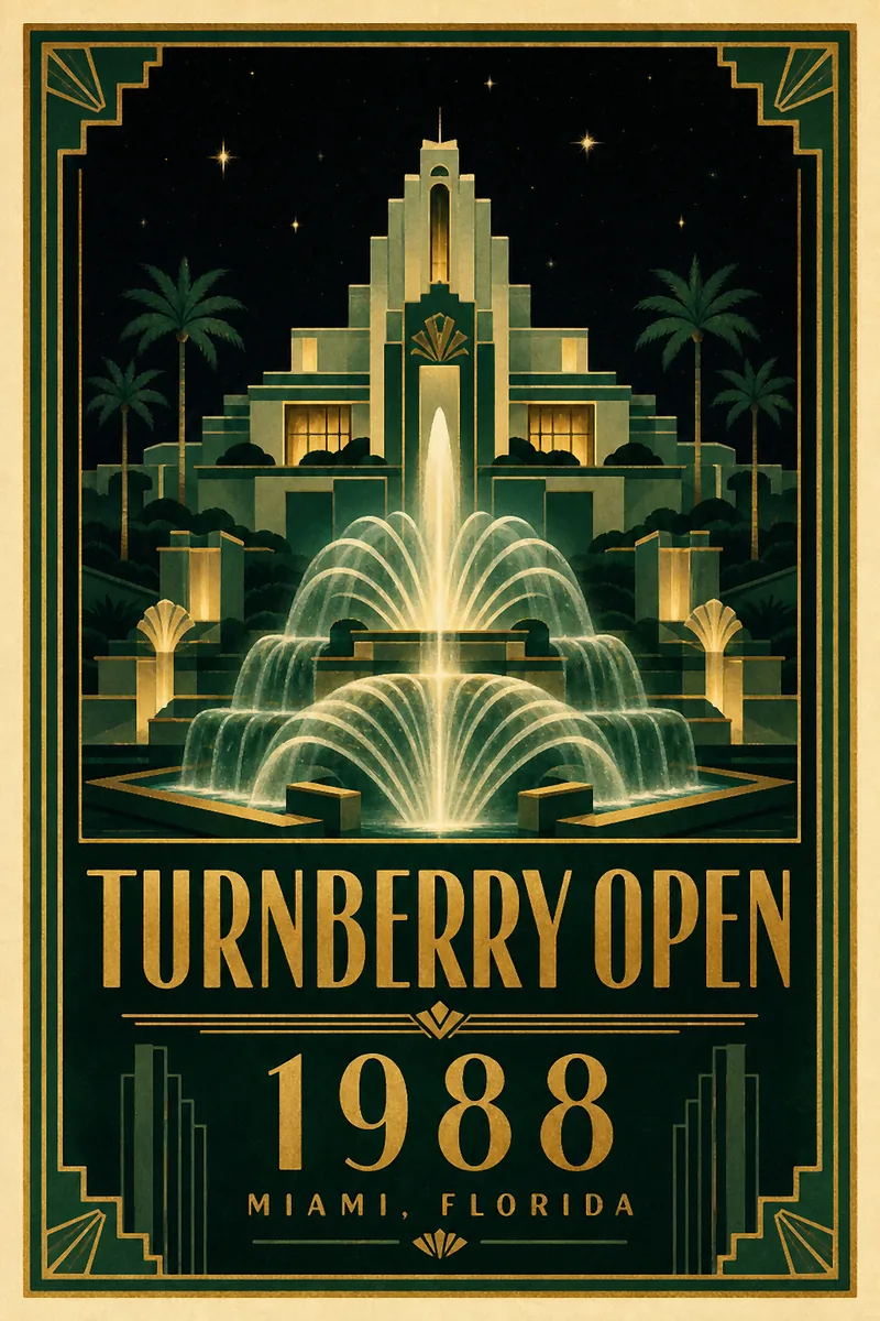 Turnberry Open 1988 poster